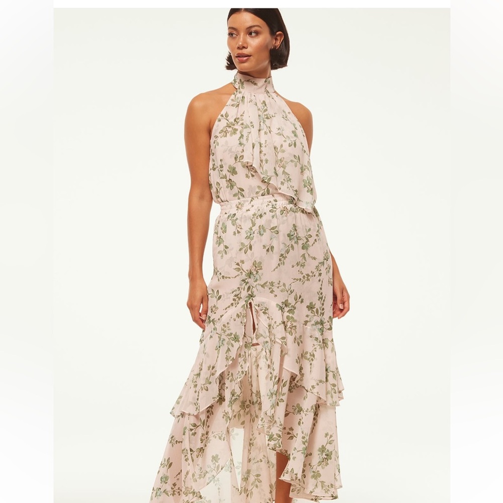 Misa Skirt and Top Set XS (Anka Top, Seva Skirt) White Sage Botanical